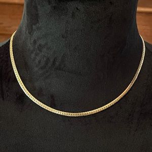 5/$25 Sale! Signed 18K Gold Plated Chain Necklace